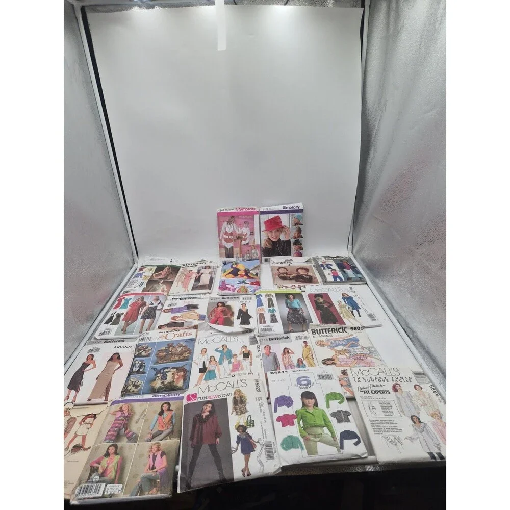 Lot of 22 Vintage & Modern Sewing Patterns McCall’s Simplicity Butterick...